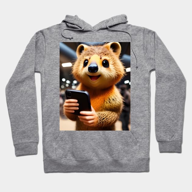 Quokka Selfie 04 Hoodie by Jaymz Weiss Designz